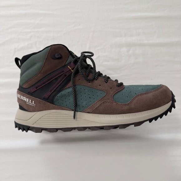 Merrell Men's Wildwood Mid Leather Waterproof Hiking Boots 11.5 NEW - Picture 1 of 5